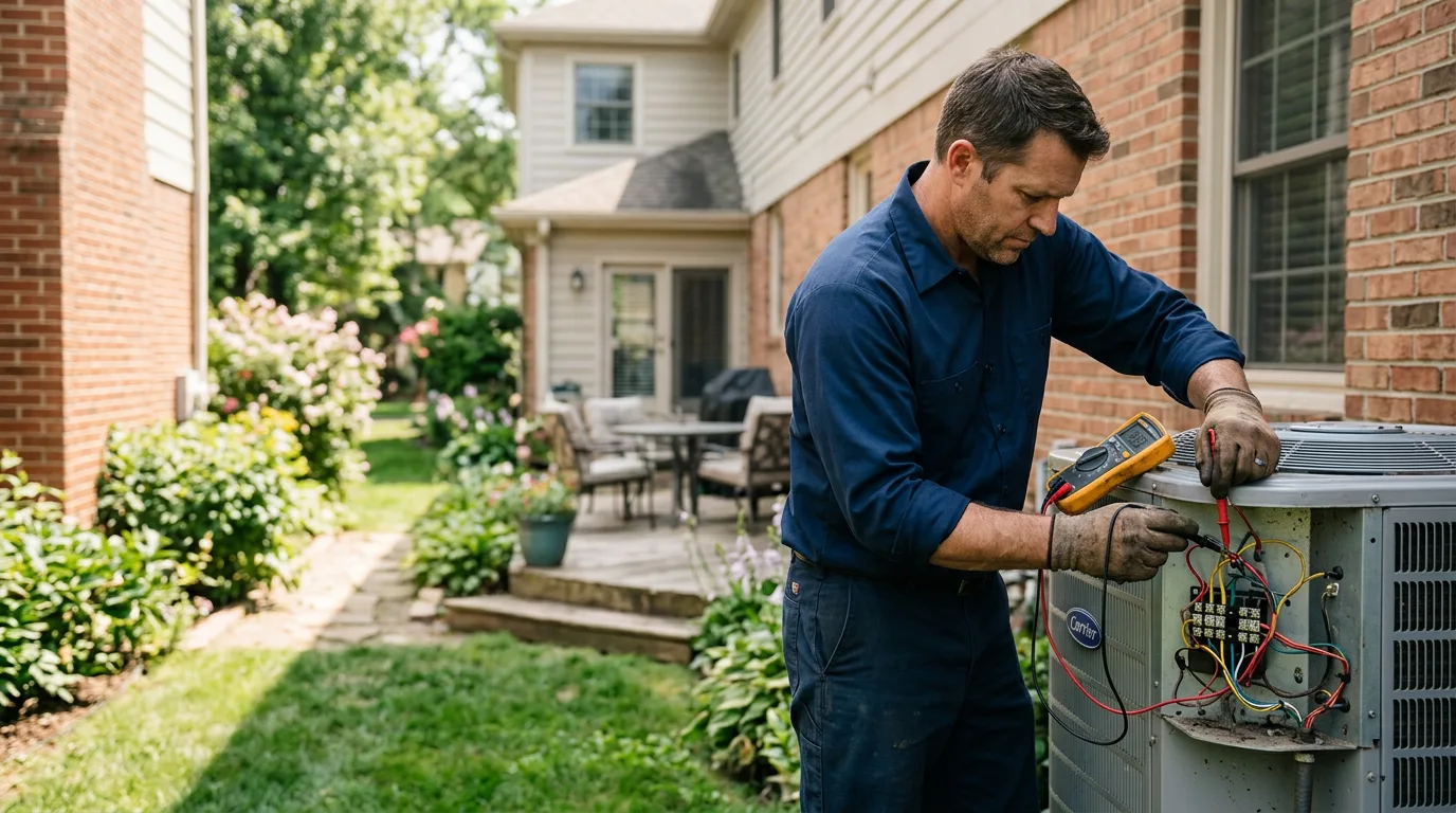 HVAC technician working near Hubbard Lake, MI